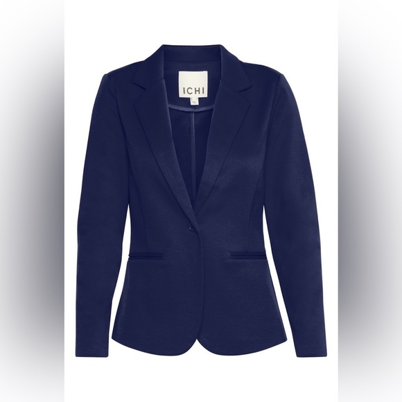 ICHI IHKATE Blazer in Navy Blue - Picture 3 of 12